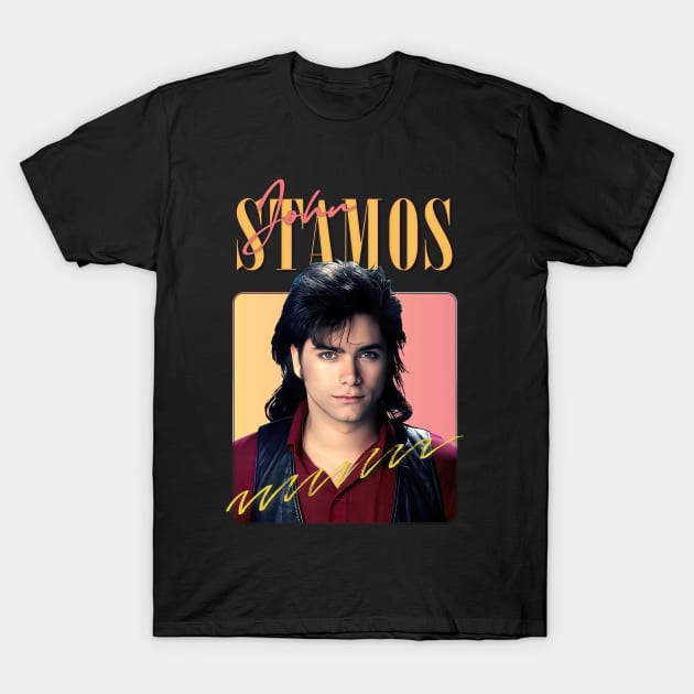 John Stamos ///// 80s Aesthetic Design T-Shirt by DankFutura